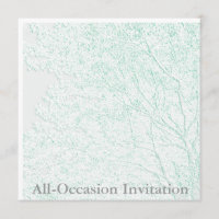 Arbre de Vie/Carte d'invitation en relief pour tou