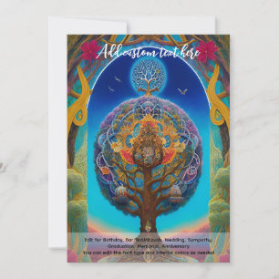 Invitation Arbre de Vie Mystique de l'Art Sacré Rêveur Spirit