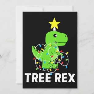 Invitation Arbre Rex Dinosaur Arbre de Noël Drôle T Rex Dinos