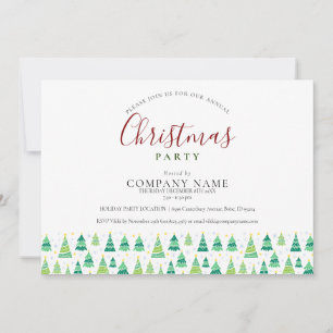 Invitation Arbres de Noël d'entreprise Fête de fin d'année