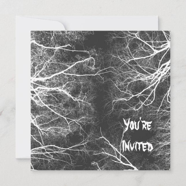 Invitation Arbres éffrayants (Devant)