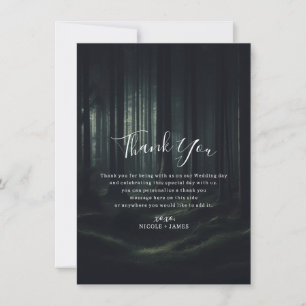 Invitation Arbres Moody foncé Twilight Mariage