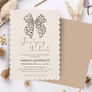 Invitation Arc beige Elle noue la Fête des mariées