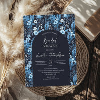 Arc Boho aquarelle marine et fleurs sauvages blanc
