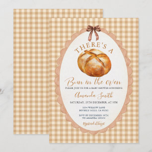 Invitation Arc C'est un Pain au Four Boulangerie Baby Shower