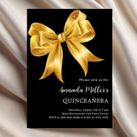 Arc d'or noir Quinceanera luxe