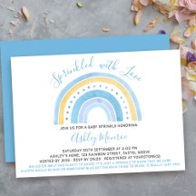 Arc en arc-en-ciel Baby shower bébé saupoudrage