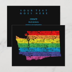 Invitation arc-en-ciel de washington