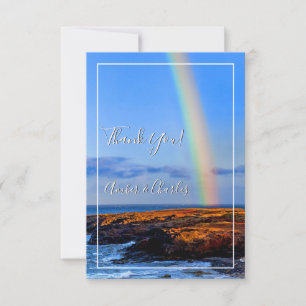 Invitation Arc en ciel, Espoir & Bonheur, Merci Mariage
