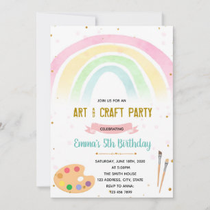 Invitation Arc-en-ciel et fête de l'art