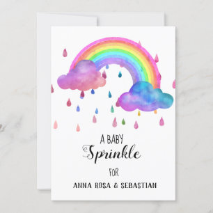 Invitation *~* Arc-en-ciel Nuages Pluie gouttes Sprinkings In