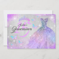 Arc-en-ciel rose pourpre robe étincelante Quincean