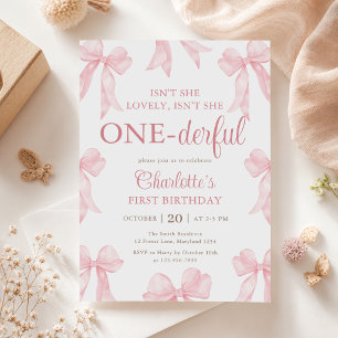 Invitation Arc en rose n'est-elle pas merveilleuse pour son 1