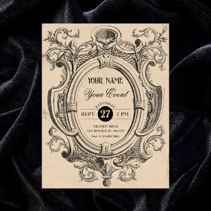 Invitation Arc gothique vintage