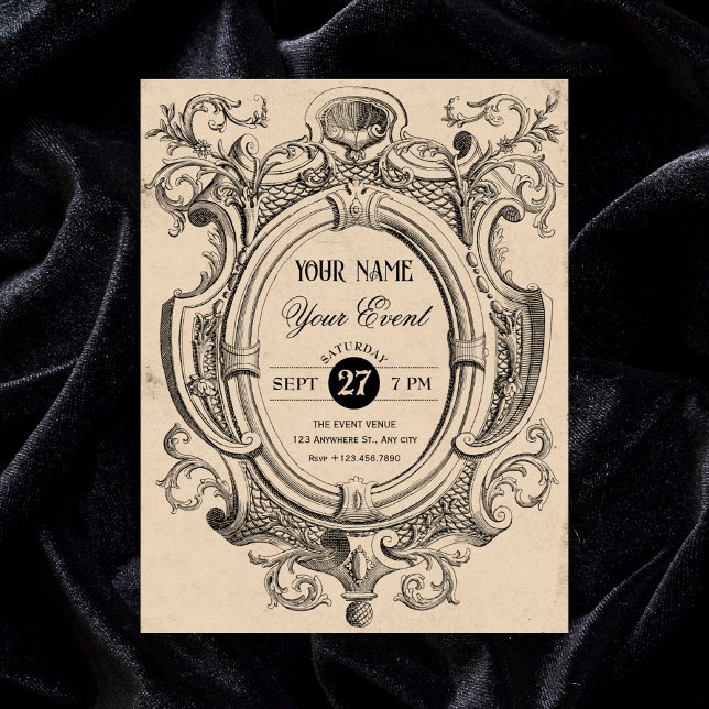 Invitation Arc gothique vintage (Créateur téléchargé)