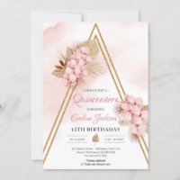 Arc or d'orchidée blush Palm séché Quinceañera