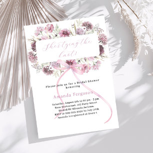 Invitation Arc rose floral Elle attache la Fête des mariées d