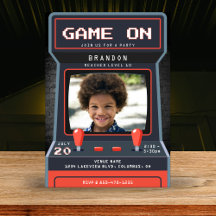 Arcade Game Photo 10th Birthday Party