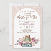 Arch Boho Voyager Mlle à Mme Fête des mariées