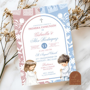 Invitation Arch Cielito Lindo Frère et Sœur Première Sainte C