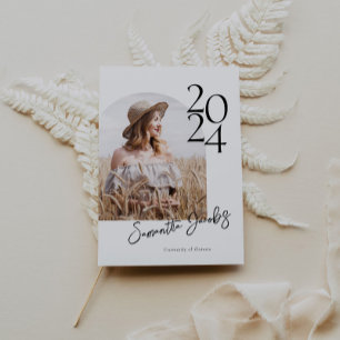 Invitation Arch Modern minimaliste Photo Graduation Party