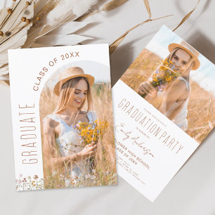 Invitation Arch Photo Fleur sauvage Bloom Graduation Party