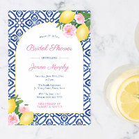 Arch Positano Lemons Carreaux Bleus Wedding shower