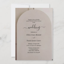 Arch Shaped Neutral Luxe Wedding