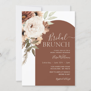Invitation Arch Terracotta Floral Boho Bridal Brunch