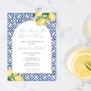 Invitation Arche Amalfi Citron Fête de Mariage Mixte