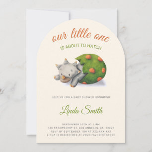 Invitation Arche de Baby Shower pour une Naissance de Dinosau