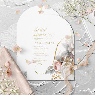Invitation Arche de Fête des mariées Mariage Floral Drama ID1