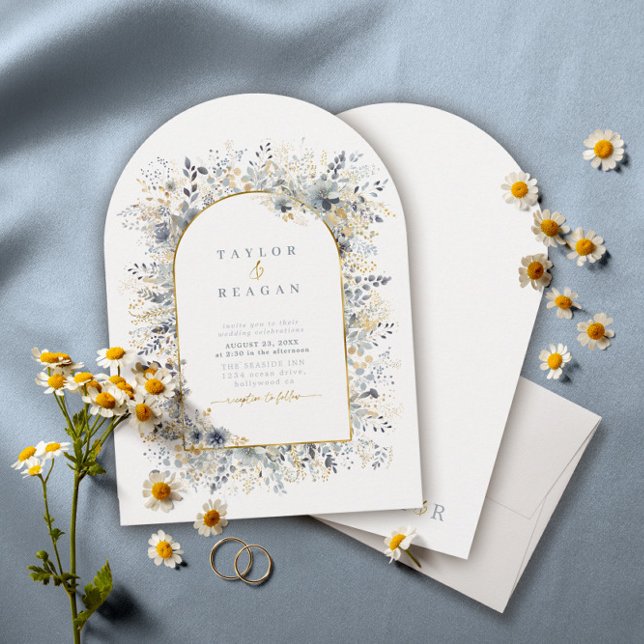 Invitation Arche de Mariage de fleurs douce ID1045 (Créateur téléchargé)