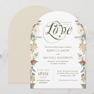 Invitation Arche Florale d'hiver Rien de fantaisie Juste Amou