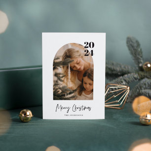 Invitation Arche photo minimaliste moderne Joyeux Noël