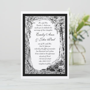 Invitation Arche romantique Vintage Forêt