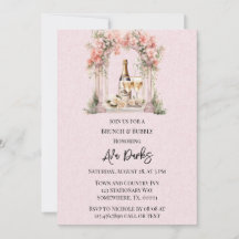 Arche rose Floral Champaiment Brunch & Bubbly