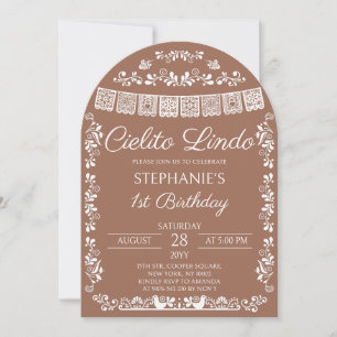 Invitation Arche Terracotta Cielito Lindo 1er Anniversaire