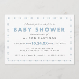 Invitation Archer minuscule Arrow Baby shower moderne Invitat