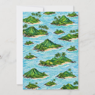 Invitation Archipel d'île tropicale