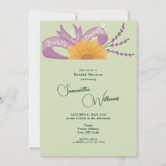 Invitation Arcs Bouquets Fleur Fleurir Bar Vert Lancement de