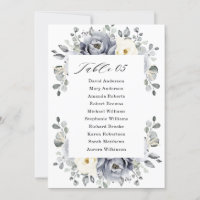 Argent Gris ivoire Floral Winter Seins Chart