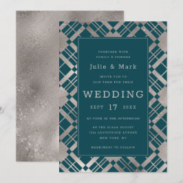 Invitation Argent & N'Importe Quel Arrière - plan De Couleur 