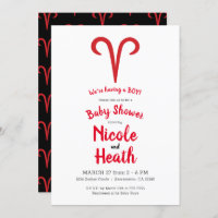 ARIES Ram Red Astrologie Zodiac Spring Baby shower