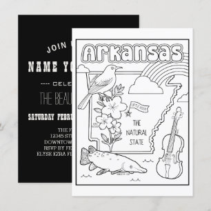 Invitation arkansas colorie mon collage