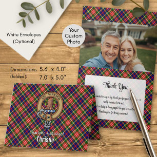 Invitation Armoiries du clan Christie sur tartan