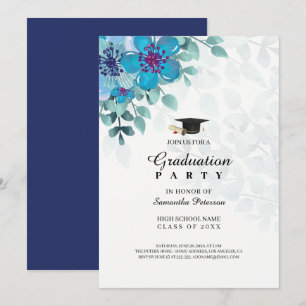 Invitation Arrangement bleu