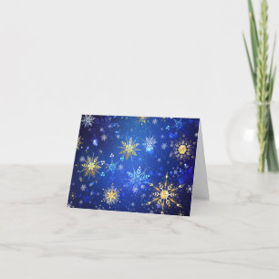 Invitation Arrière - plan Bleu XMAS avec des flocons de neige