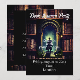 Invitation Arrière - plan de livres rustiques