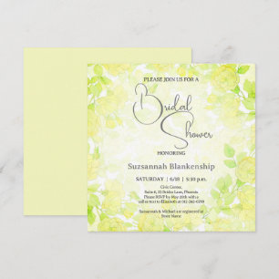 Invitation Arrière-plan floral pastel subtil pour Baby Shower